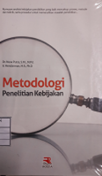 Image of Metodologi Penelitian Kebijakan