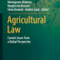 Image of Agricultural Law: Current Issues from a Global Perspective