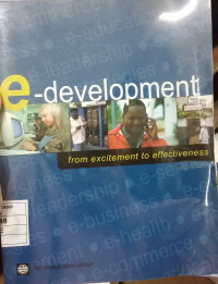 Image of E-Development: from excitement to effectiveness
