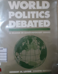 Image of World politics debated A reader in contemporary issues