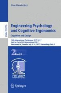 Engineering Psychology and Cognitive Ergonomics : Part II