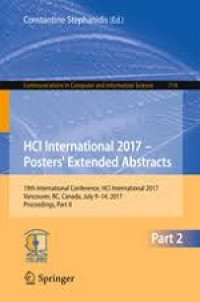 HCI International 2016-Posters' Extended Abstracts: Part II