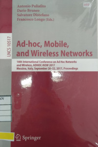 Ad-hoc, Mobile and Wireless Networks