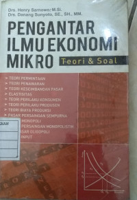 Image of Pengantar ilmu ekonomi mikro: teori dan soal