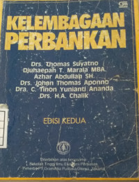 Kelembagaan perbankan