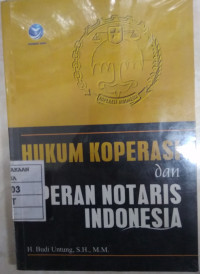 Image of Hukum koperasi dan peranan notaris Indonesia
