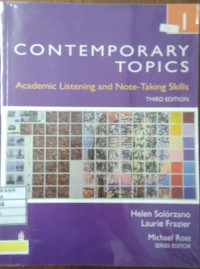 Contenporari Topics Academic Listening and Note-Taking Skills