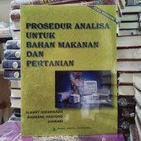 Prosedur analisa untuk bahan makanan dan pertanian