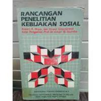 Rancangan penelitian kebijakan sosial