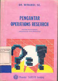 Pengantar operations research