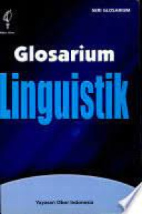 Image of Glosarium linguistik