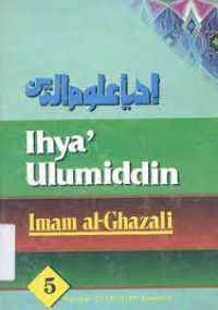 Image of Ihya' 'Ulumiddin : Jilid V