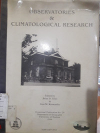 Observatories and climatological reseach