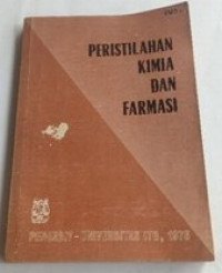 Peristilahan kimia dan farmasi